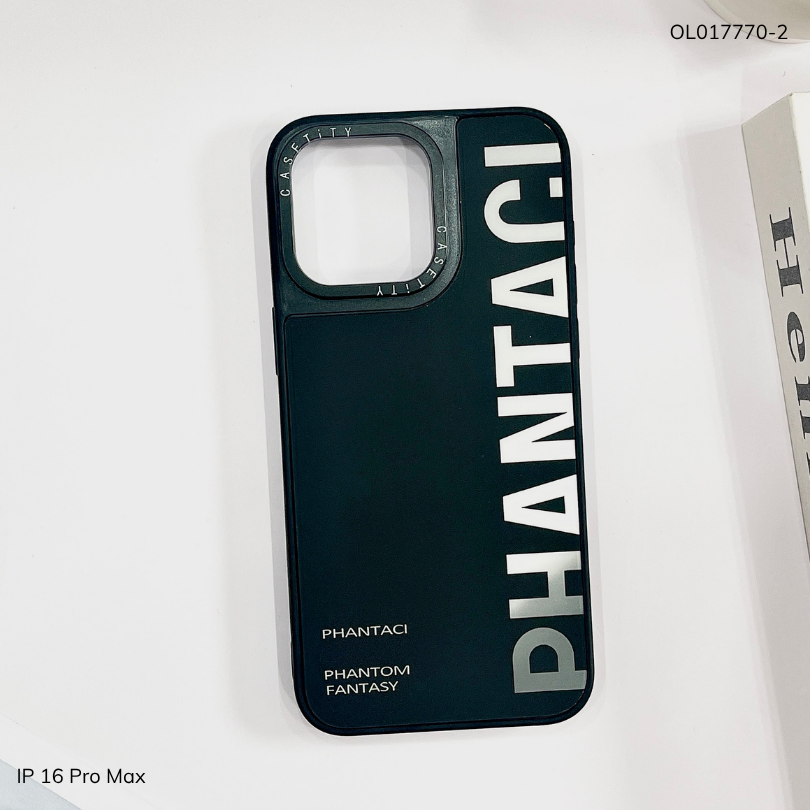 Ốp IP 16 Pro Max nhám đen camera Casetify