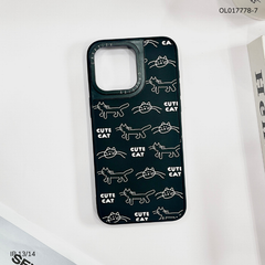 Ốp IP 13/14 nhám đen camera Casetify