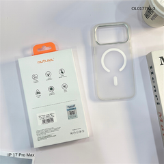 ** Ốp IP 17 Pro Max Mutural lưng nhám magsafe viền màu