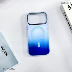 ** Ốp IP 17 Pro Max Ravaka lưng nhám magsafe loang màu đệm viền