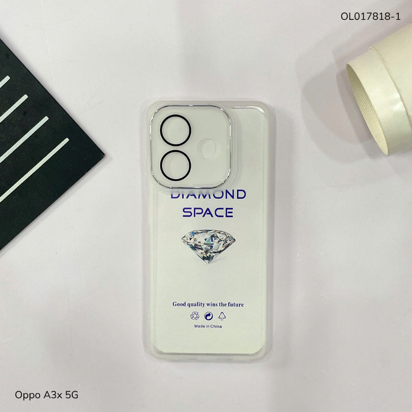 ** Ốp Oppo A3x 5G dẻo viền camera nhôm