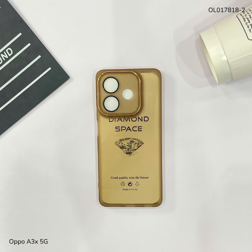 ** Ốp Oppo A3x 5G dẻo viền camera nhôm