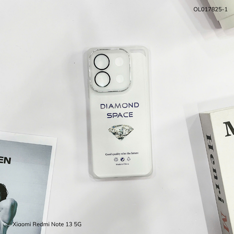 ** Ốp Xiaomi Redmi Note 13 5G dẻo viền camera nhôm