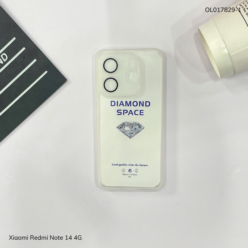 ** Ốp Xiaomi Redmi Note 14 4G dẻo viền camera nhôm