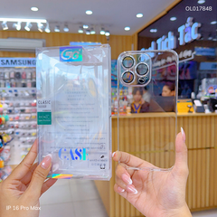 Ốp IP 16 Pro Max trong lưng cứng viền cứng bảo vệ cam