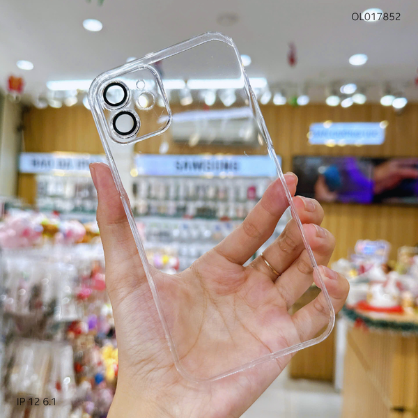 Ốp IP 12 6.1 trong lưng cứng viền cứng bảo vệ cam