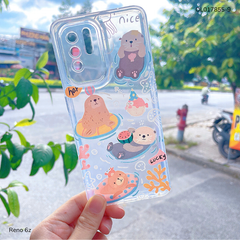 ** Ốp Reno 6z dẻo trong in nhiều hình dễ thương