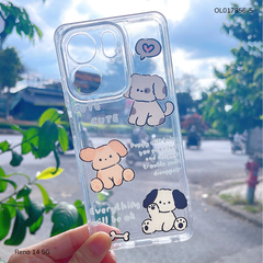 ** Ốp Reno 14 5G dẻo trong in nhiều hình dễ thương