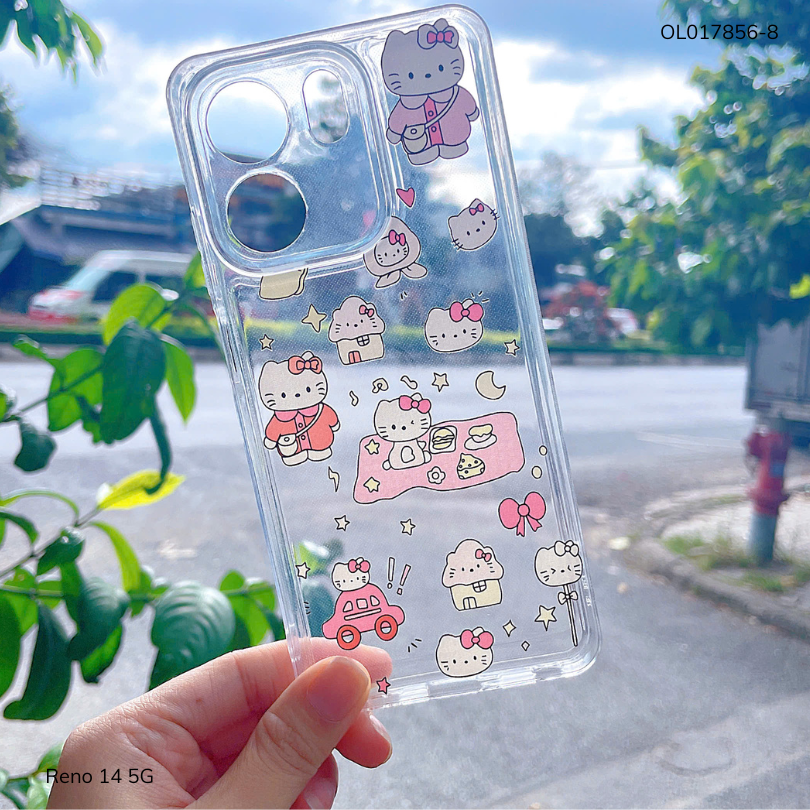 ** Ốp Reno 14 5G dẻo trong in nhiều hình dễ thương
