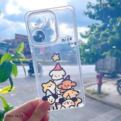 ** Ốp Reno 14 5G dẻo trong in nhiều hình dễ thương