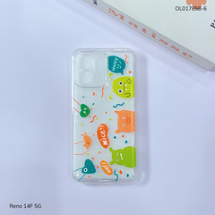 ** Ốp Reno 14F 5G dẻo trong in nhiều hình dễ thương