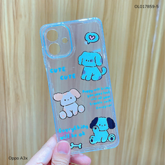 ** Ốp Oppo A3x dẻo trong in nhiều hình dễ thương