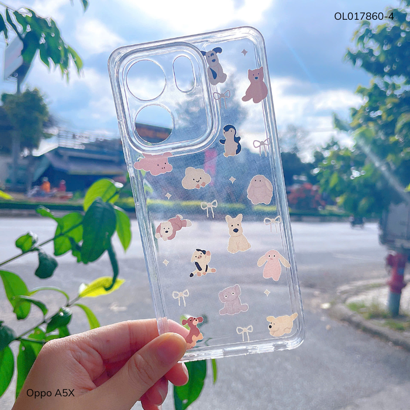 ** Ốp Oppo A5x dẻo trong in nhiều dễ thương