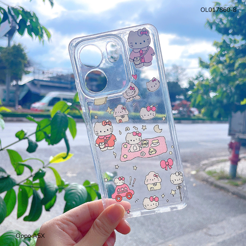 ** Ốp Oppo A5x dẻo trong in nhiều dễ thương