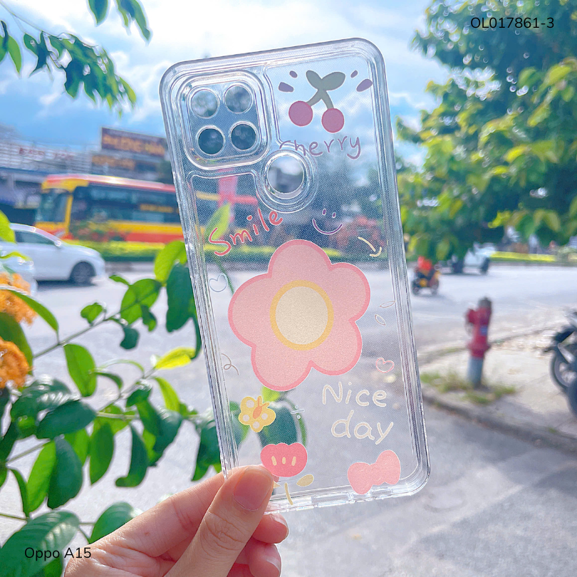 ** ỐP Oppo A15 dẻo trong in nhiều hình dễ thương