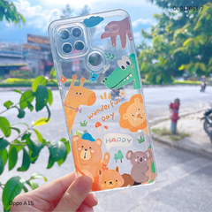 ** ỐP Oppo A15 dẻo trong in nhiều hình dễ thương