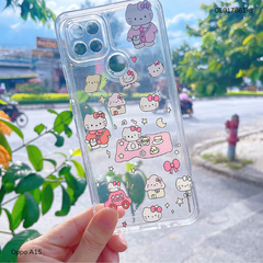 ** ỐP Oppo A15 dẻo trong in nhiều hình dễ thương