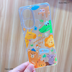 ** Ốp Oppo A58 dẻo trong in nhiều hình dễ thương