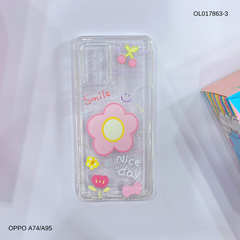 ** Ốp Oppo A74/A95 dẻo trong in nhiều hình dễ thương