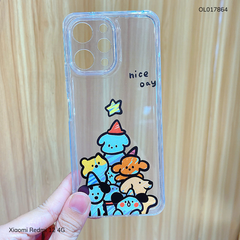 ** Ốp Xiaomi Redmi 12 4G dẻo trong in nhiều hình dễ thương