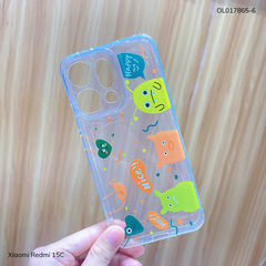 ** Ốp Xiaomi Redmi 15C dẻo trong in nhiều hình dễ thương
