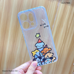 ** Ốp Xiaomi Redmi 15C dẻo trong in nhiều hình dễ thương