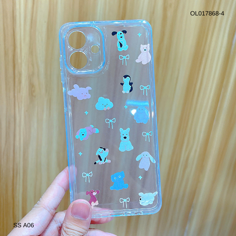 ** Ốp SS A06 dẻo trong in nhiều hình dễ thương