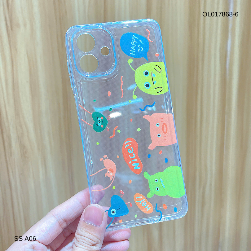 ** Ốp SS A06 dẻo trong in nhiều hình dễ thương