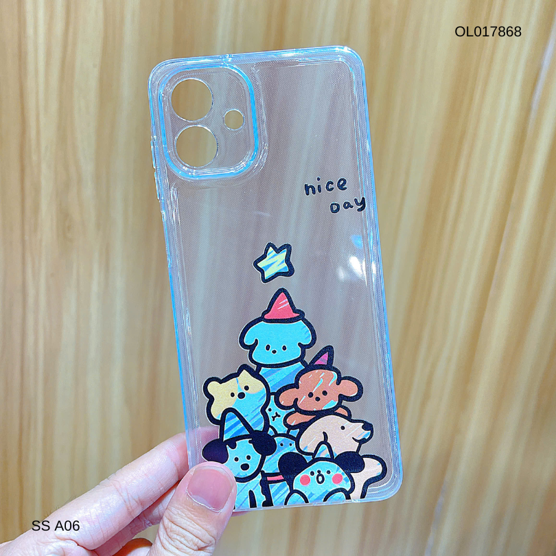 ** Ốp SS A06 dẻo trong in nhiều hình dễ thương