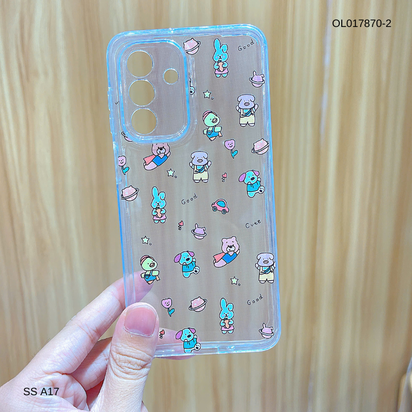 ** Ốp Samsung A17 dẻo trong in nhiều hình dễ thương