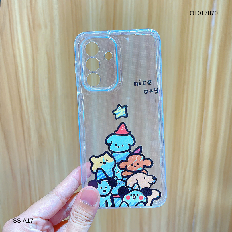 ** Ốp Samsung A17 dẻo trong in nhiều hình dễ thương