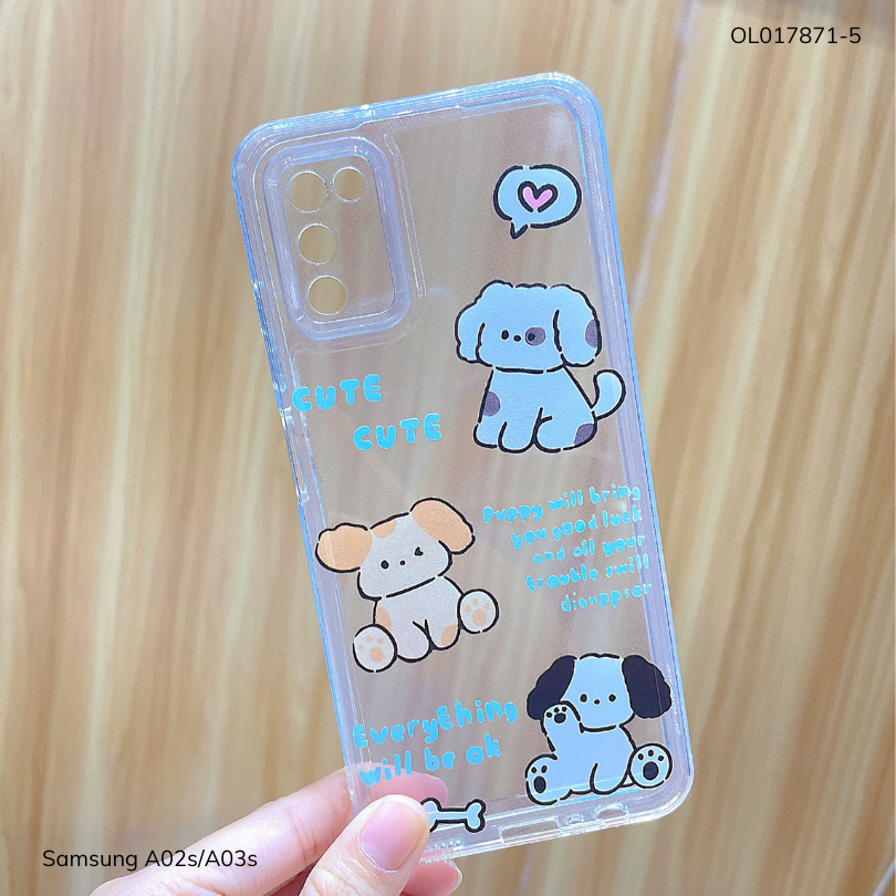 ** Ốp SS A02s/A03s dẻo trong in nhiều hình dễ thương