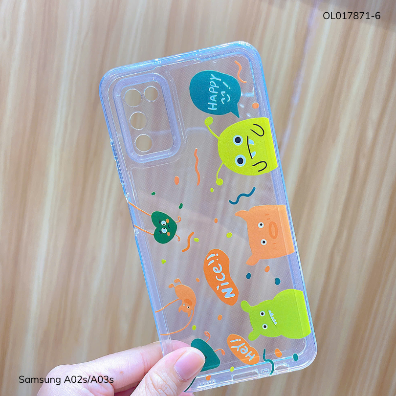 ** Ốp SS A02s/A03s dẻo trong in nhiều hình dễ thương