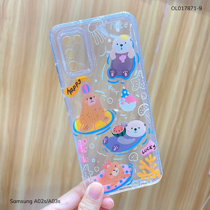 ** Ốp SS A02s/A03s dẻo trong in nhiều hình dễ thương