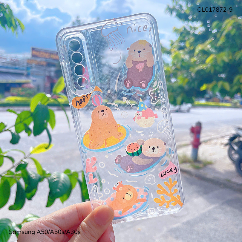 ** Ốp Samsung A50/A50s/A30s dẻo trong in nhiều hình dễ thương