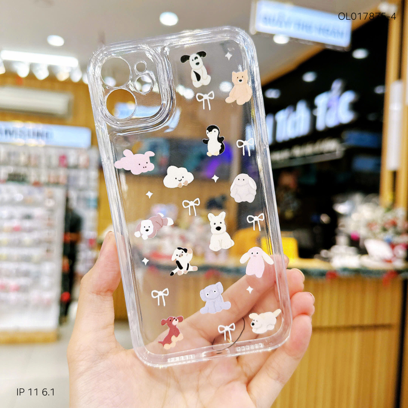 ** Ốp IP 11 6.1 dẻo trong in nhiều hình dễ thương