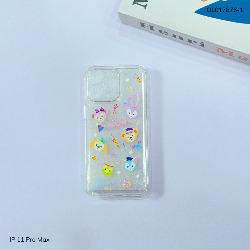 ** Ốp IP 11 Pro Max dẻo trong in nhiều hình dễ thương