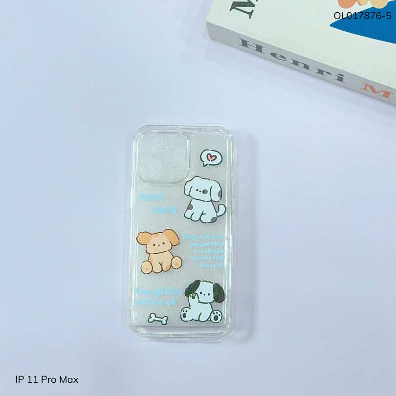 ** Ốp IP 11 Pro Max dẻo trong in nhiều hình dễ thương