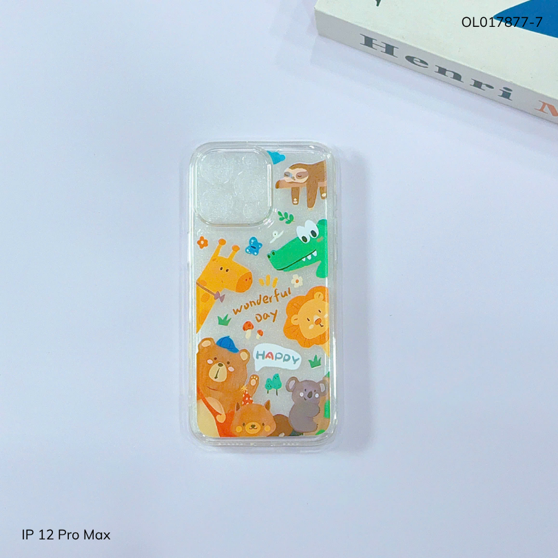 ** Ốp IP 12 Pro Max dẻo trong in nhiều hình dễ thương