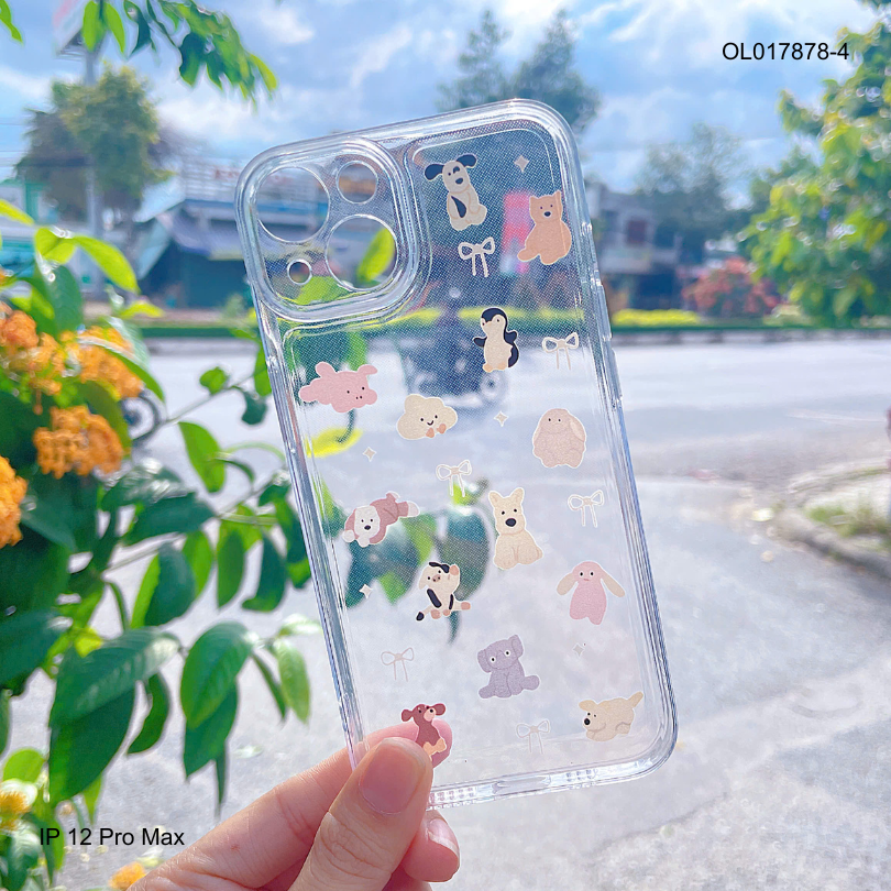 ** Ốp IP 13 6.1 dẻo trong in nhiều hình dễ thương