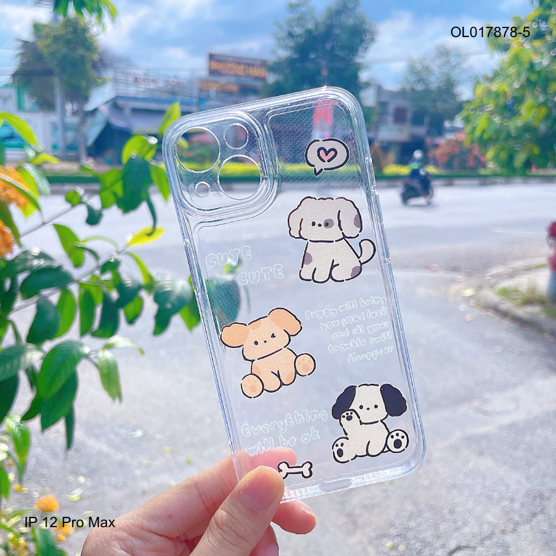 ** Ốp IP 13 6.1 dẻo trong in nhiều hình dễ thương