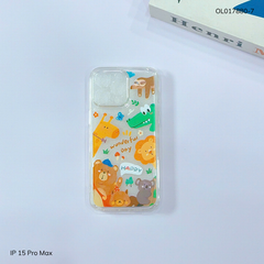 ** Ốp IP 15 Pro Max dẻo trong in nhiều hình dễ thương