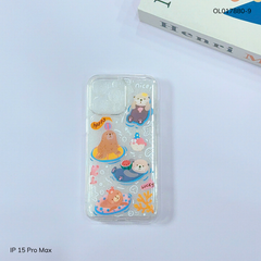 ** Ốp IP 15 Pro Max dẻo trong in nhiều hình dễ thương
