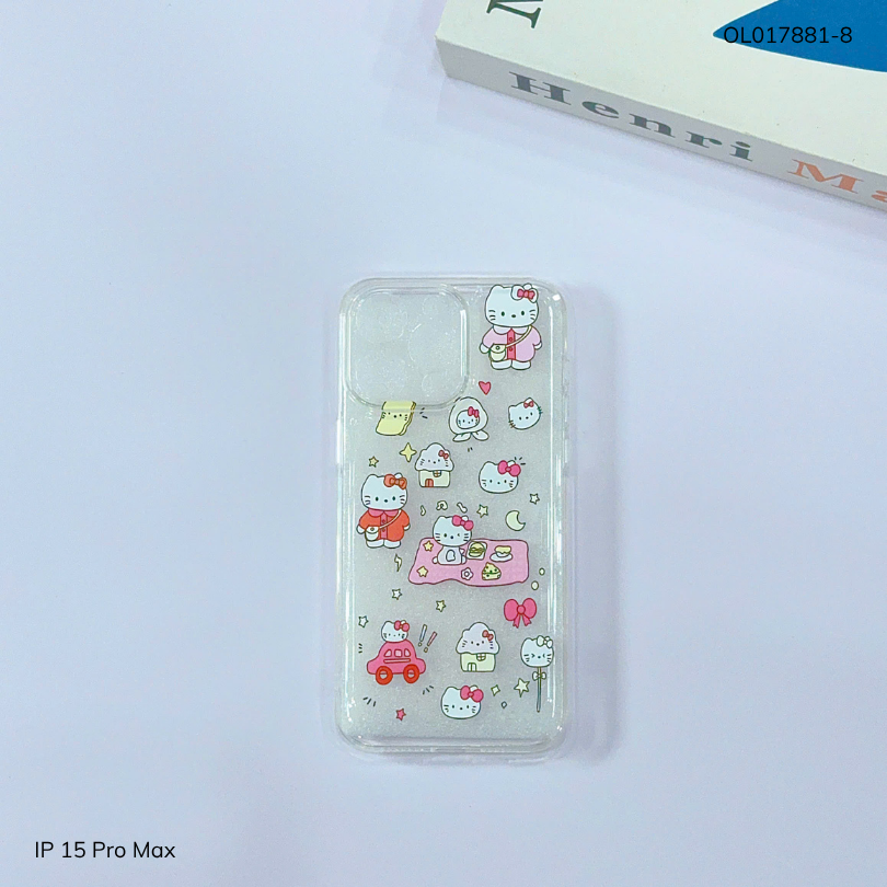 ** Ốp IP 16 Pro Max dẻo trong in nhiều hình dễ thương