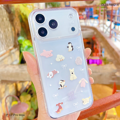** Ốp IP 17 Pro Max dẻo trong in nhiều hình dễ thương