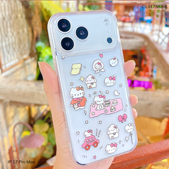 ** Ốp IP 17 Pro Max dẻo trong in nhiều hình dễ thương