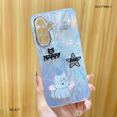 Ốp SS A17 vân sóng bạc sticker nổi