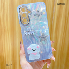 Ốp SS A17 vân sóng bạc sticker nổi