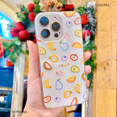 ** Ốp IP 16 Pro Max lưng cứng viền dẻo nền trắng