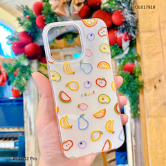 ** Ốp IP 12/12 Pro lưng cứng viền dẻo nền trắng